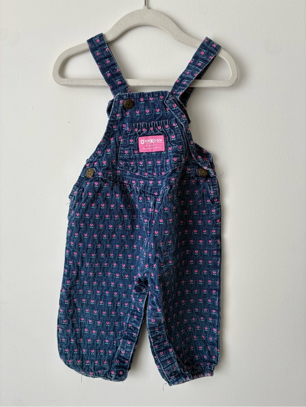 Vintage Oshkosh Overalls Girl’s 18 Months Made in the USA Union Tag